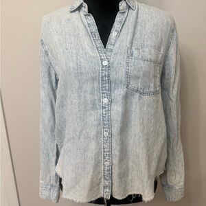 Rails Faded Blue Denim Shirt